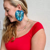 PRE ORDER Blue Anthurium Earrings