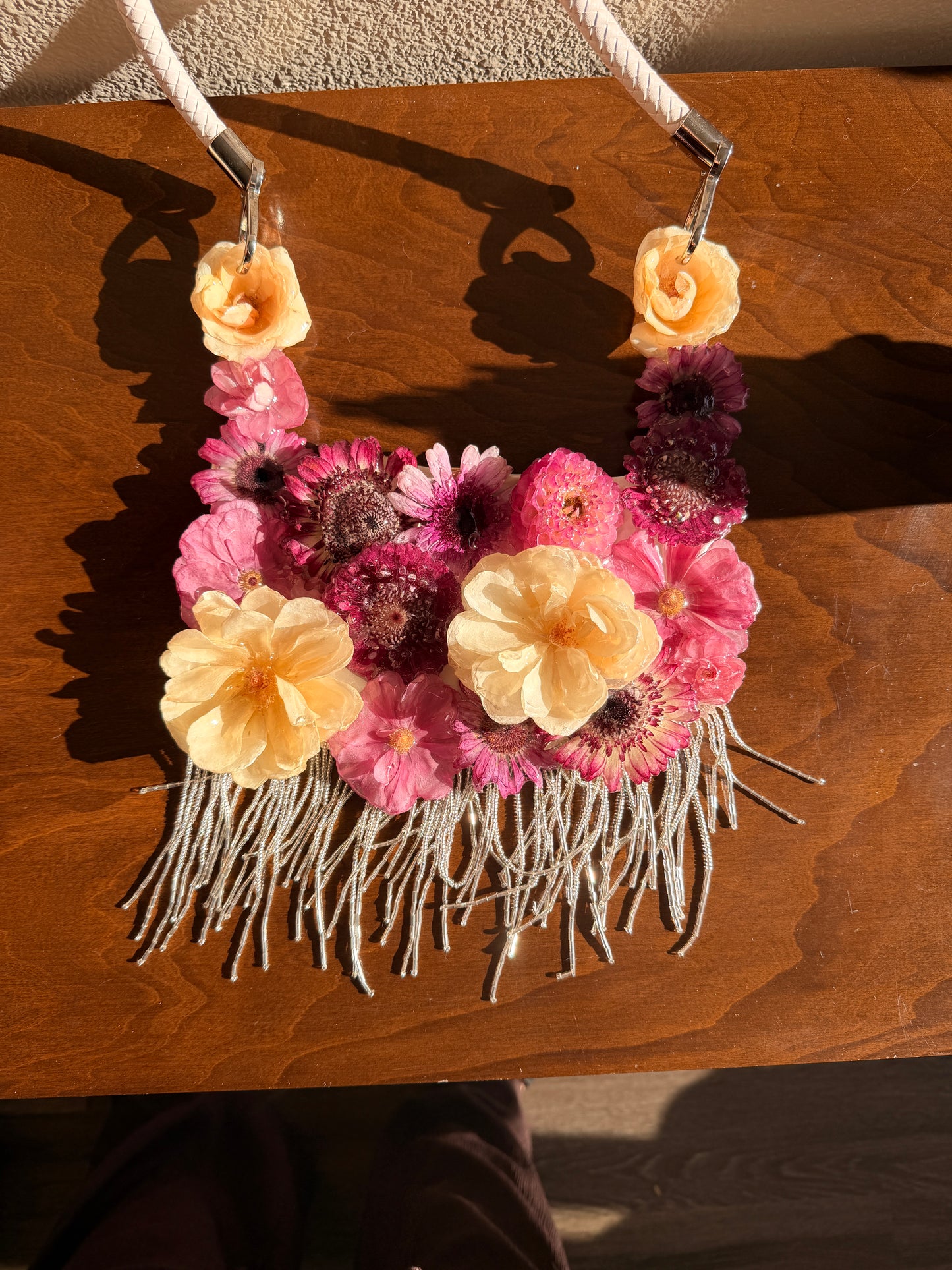 Garden Floral Fringe Purse