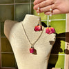 Red Rose Pearl Necklace