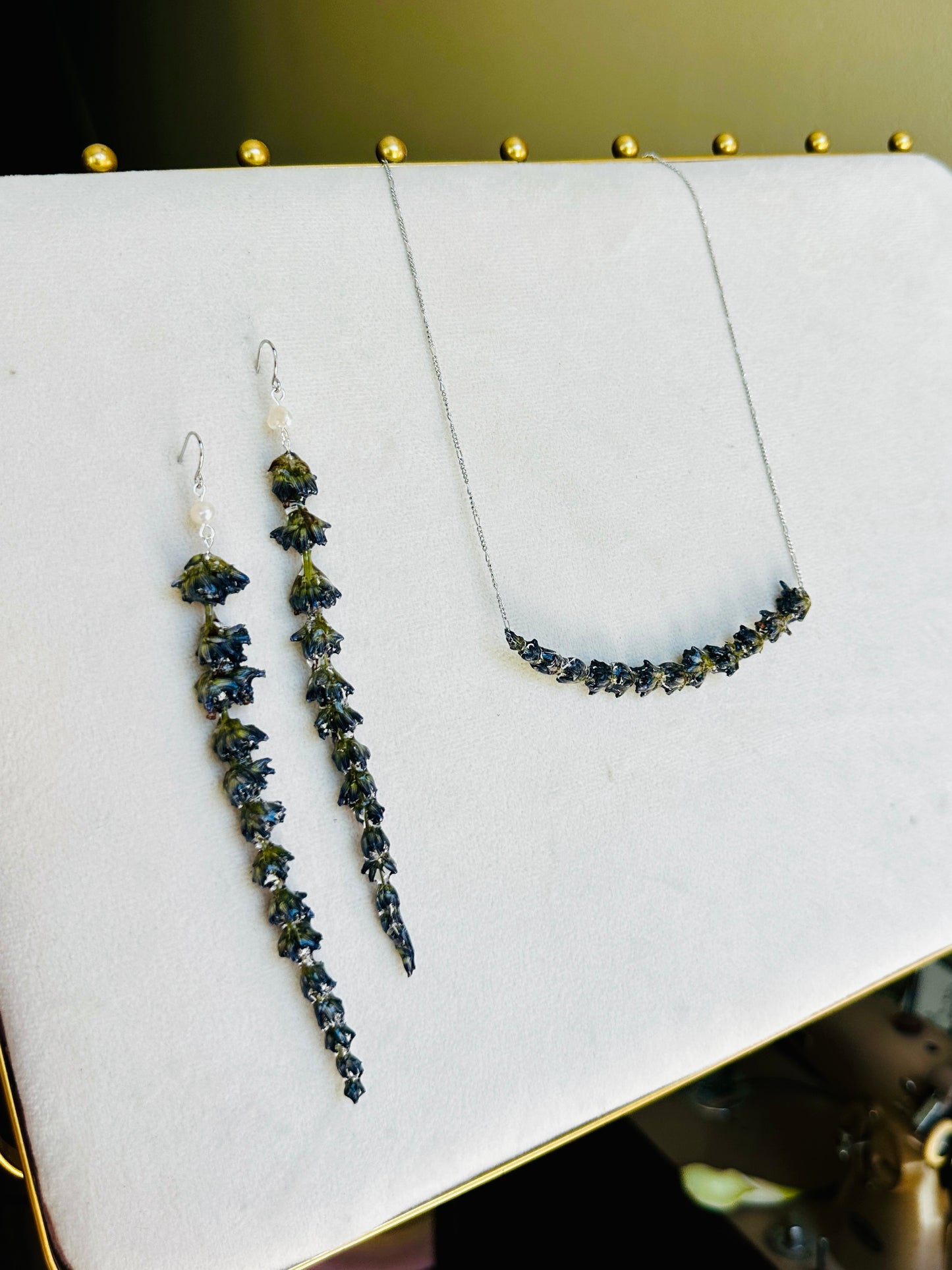 Lavender Pearl Dangles