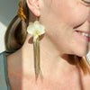 White Orchid Fringe Dangles