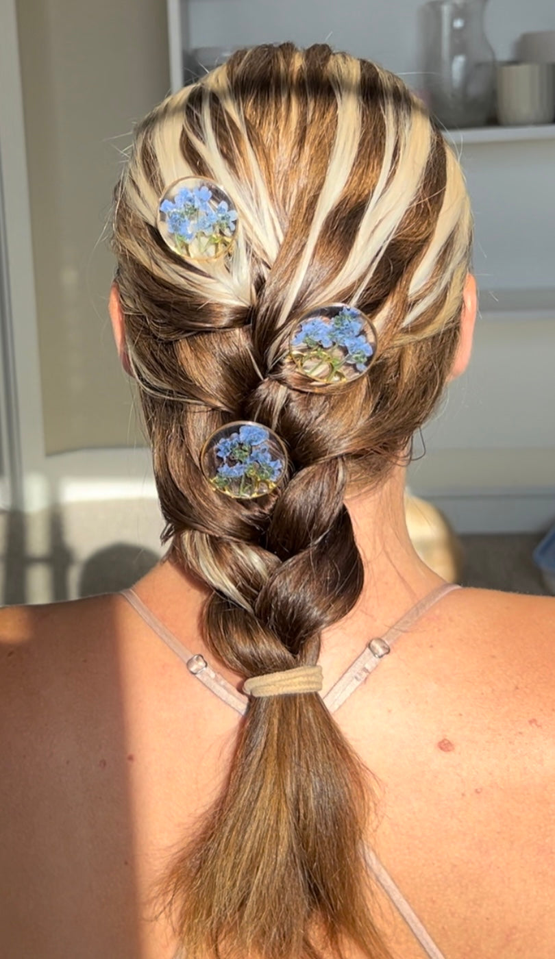 Forget Me Not Hair Pins