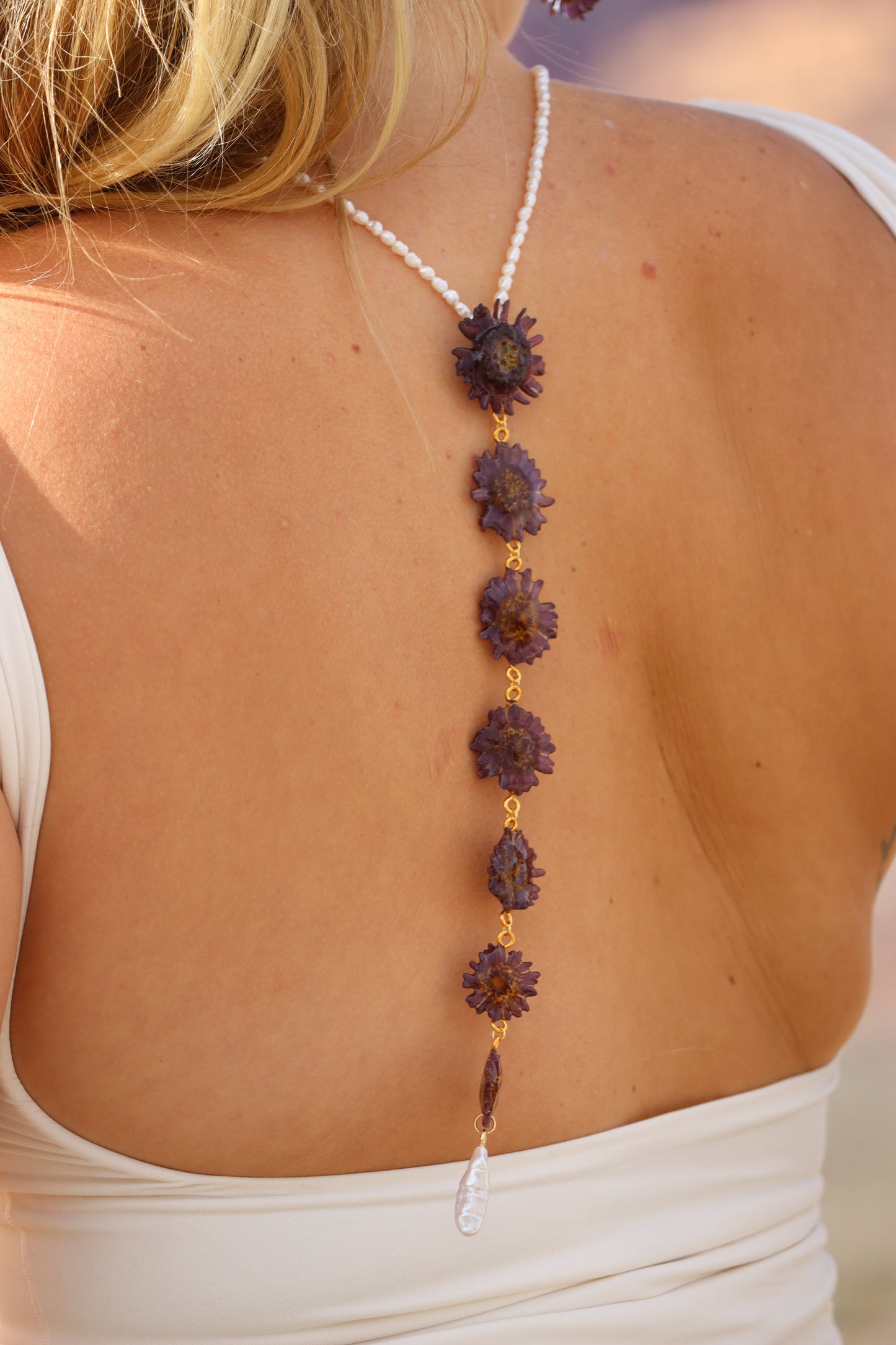 Mum Drop Pearl Necklace