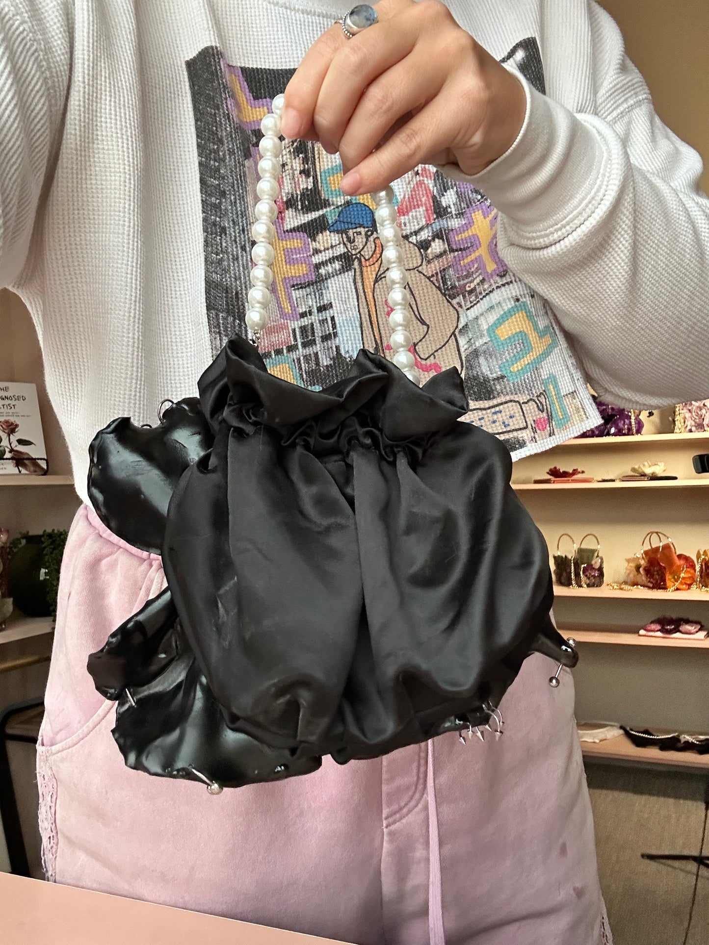 Pierced Anthurium Handbag