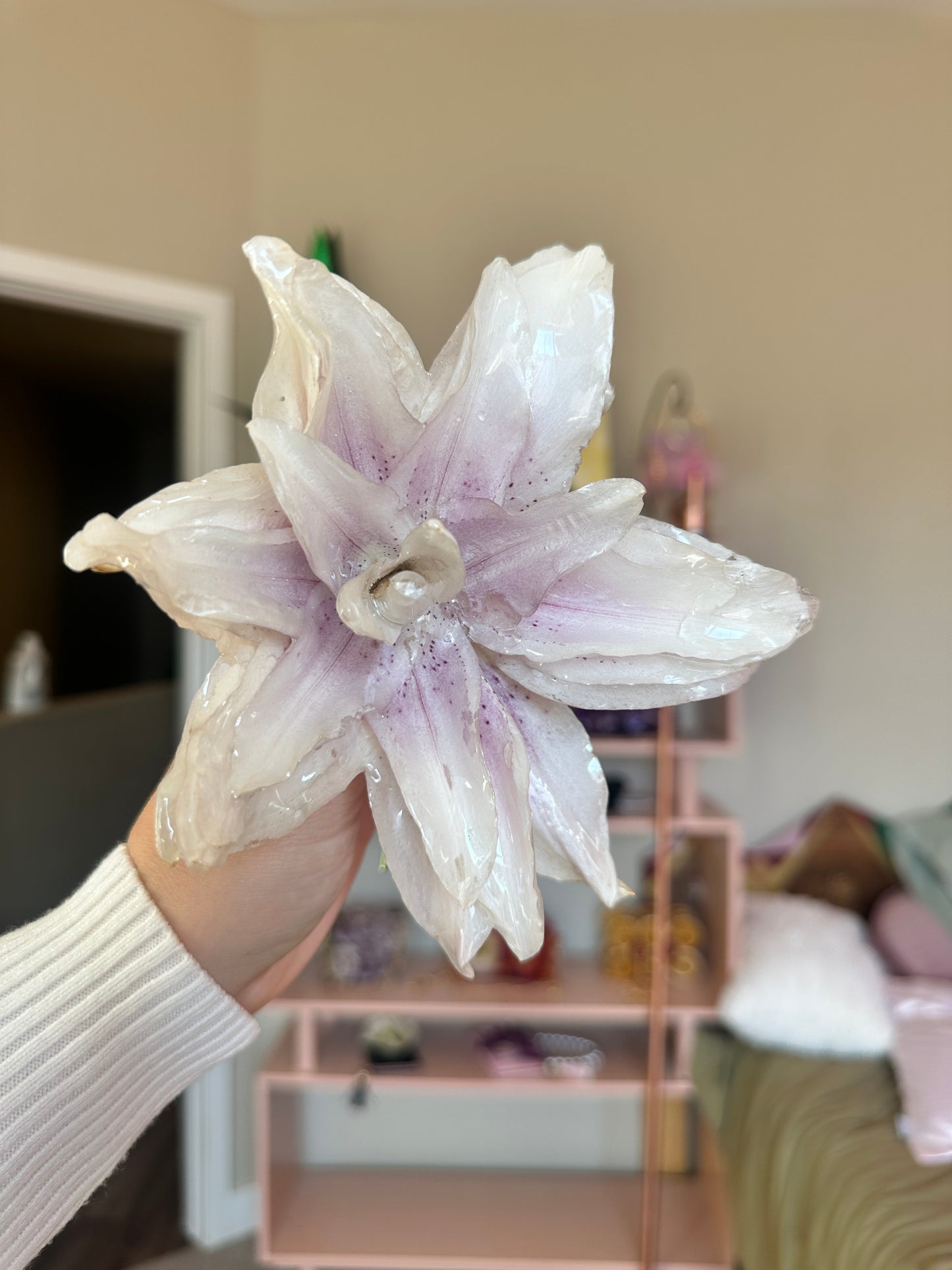 White Lily Hair Stick