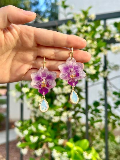 Purple Orchid Opalite Huggies