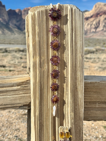 Mum Drop Pearl Necklace