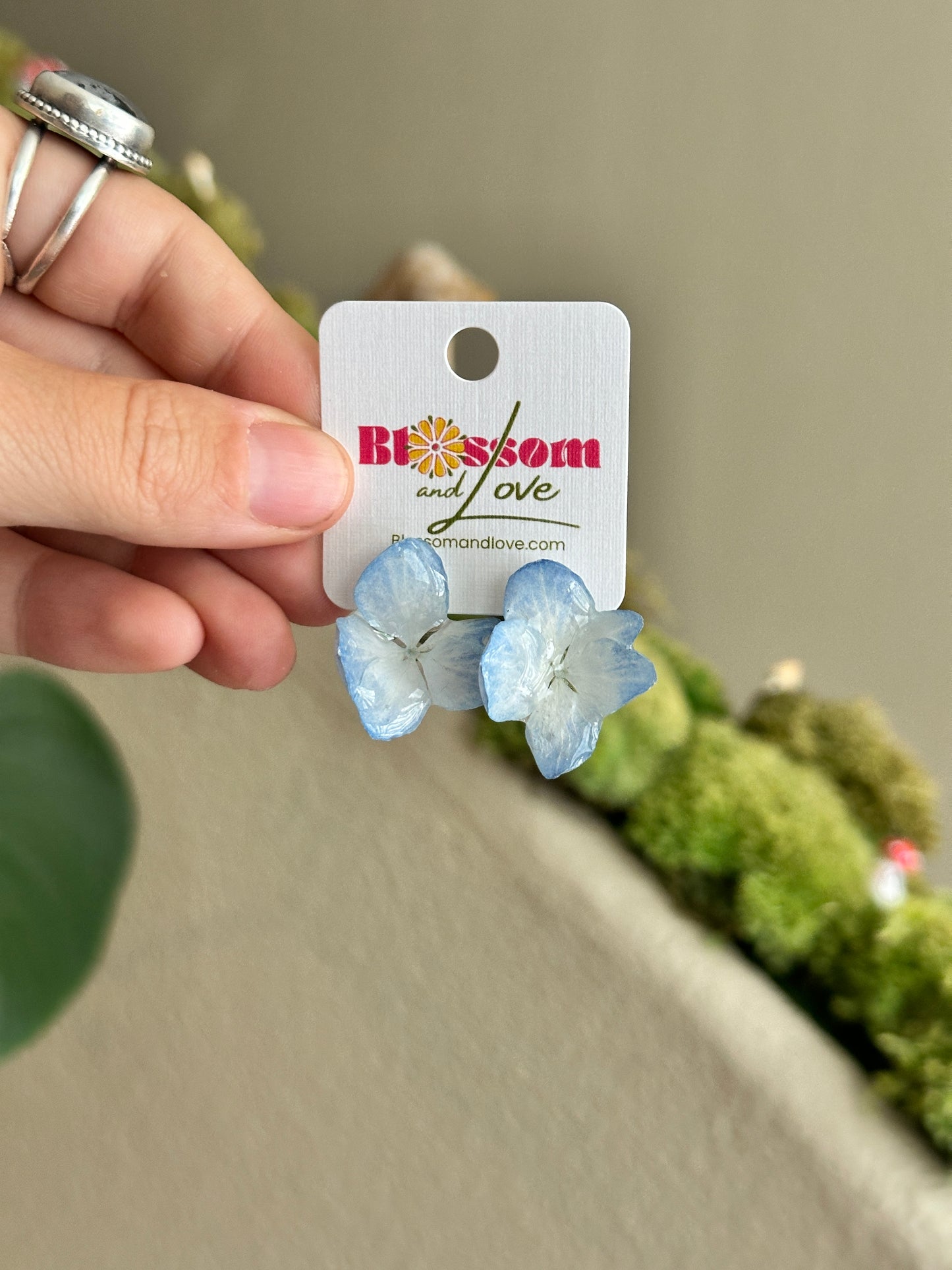 Hydrangea Stud Earrings