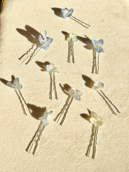 Hydrangea Hair Pins