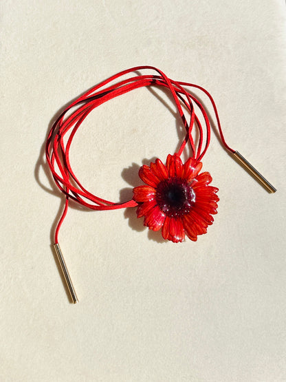 Gerber Daisy Suede Choker