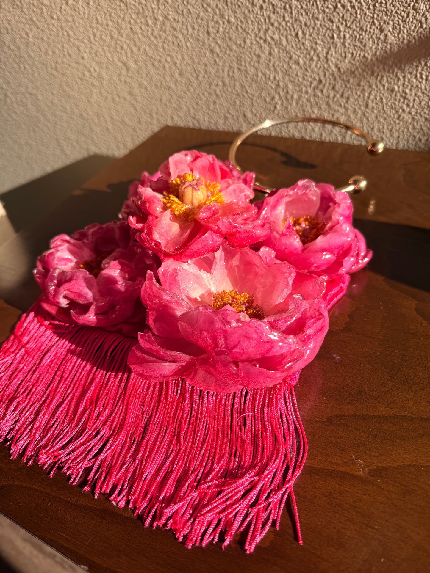 Peony Fringe Purse