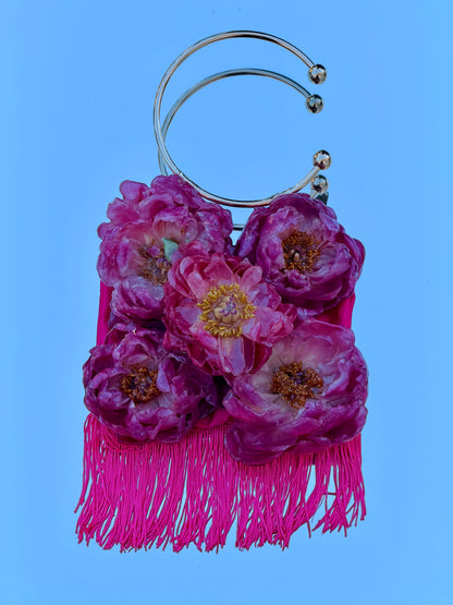 Peony Fringe Purse
