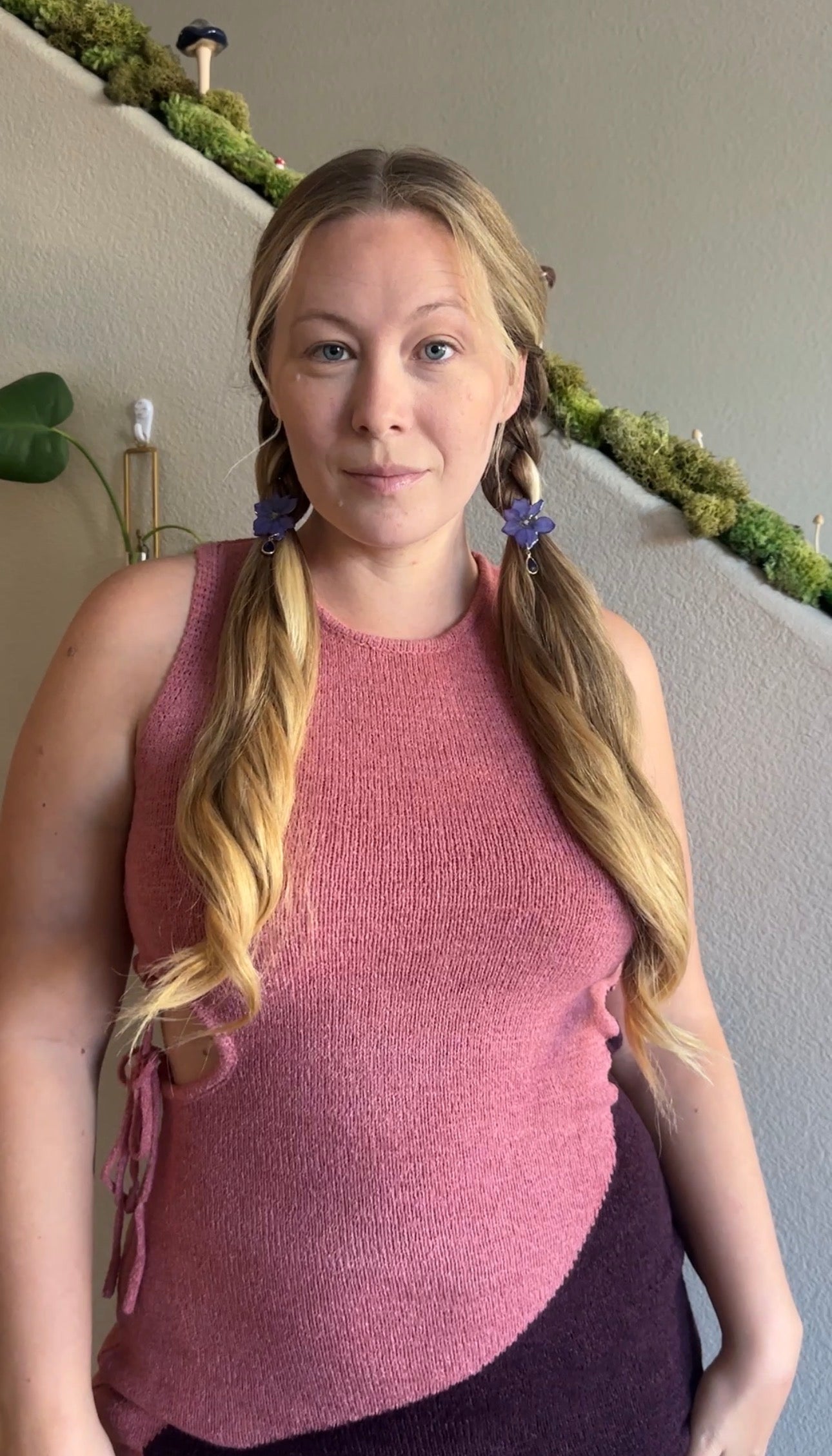 Blue Larkspur Braid Charm