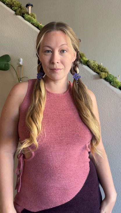 Blue Larkspur Braid Charm