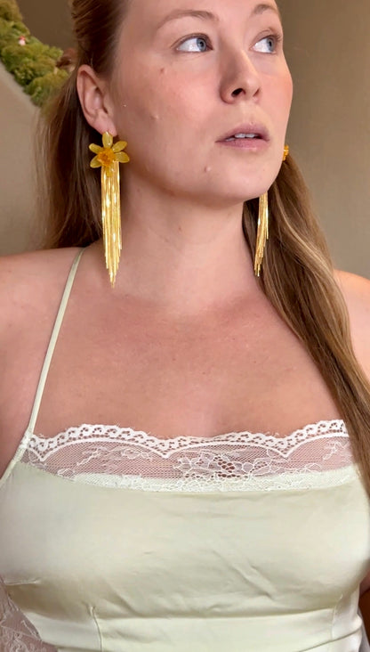 Daffodil Fringe Studs