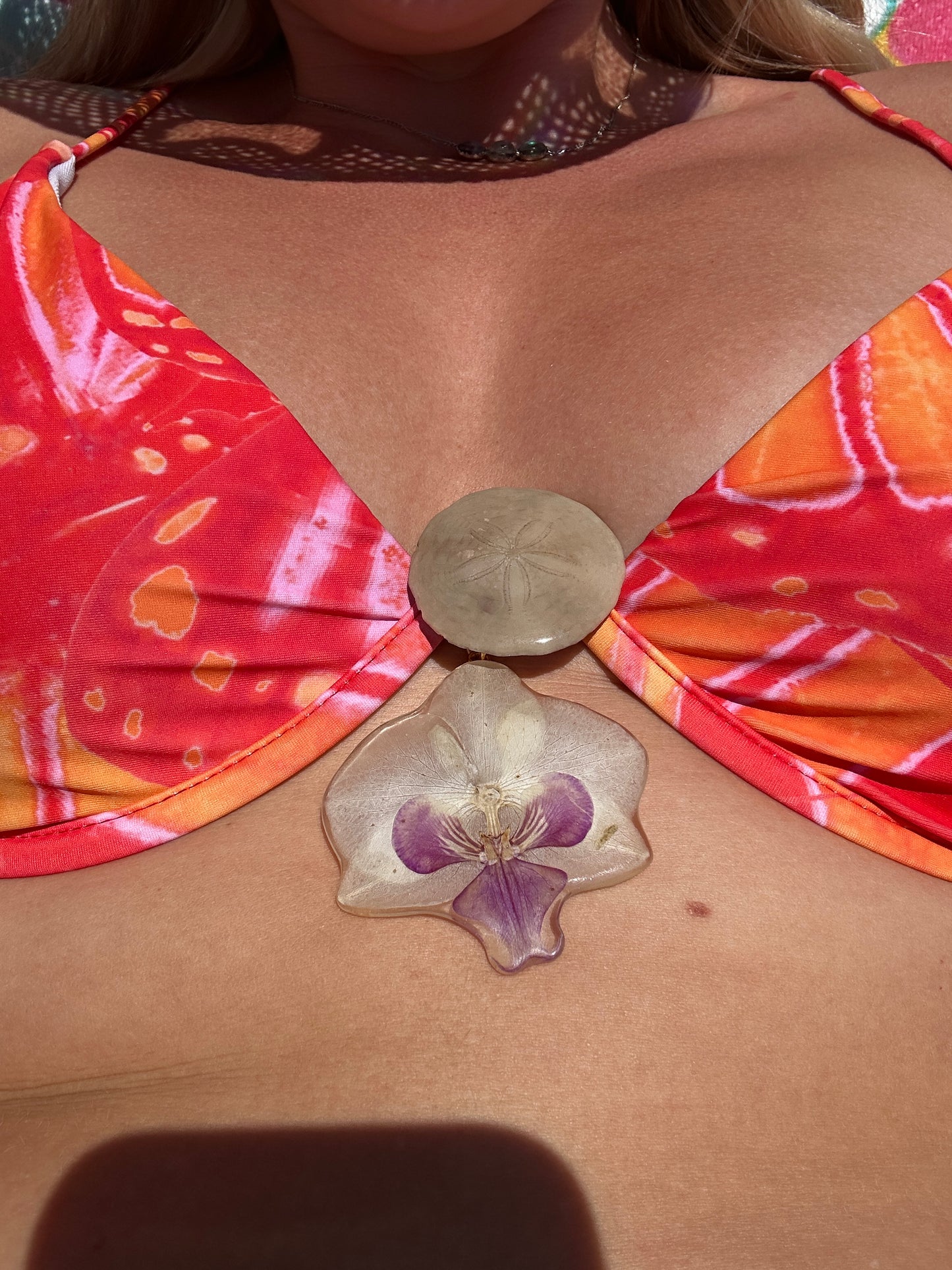 White Orchid Bikini Charm