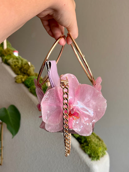 Pink Orchid Mini Purse