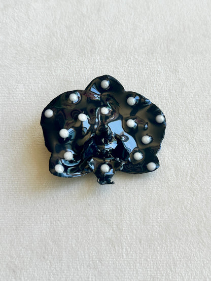 Black Polka Dot Hair Pin