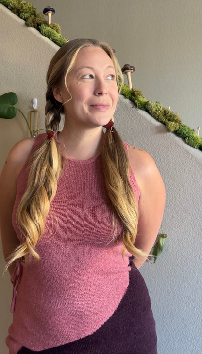 Strawberry Braid Charm