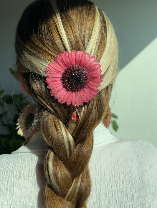 Gerber Daisy Hair Pin