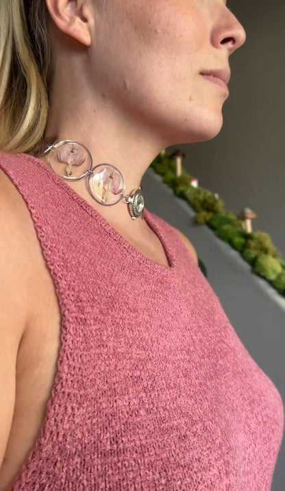 Bleeding Heart Watch Choker