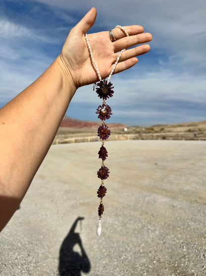 Mum Drop Pearl Necklace