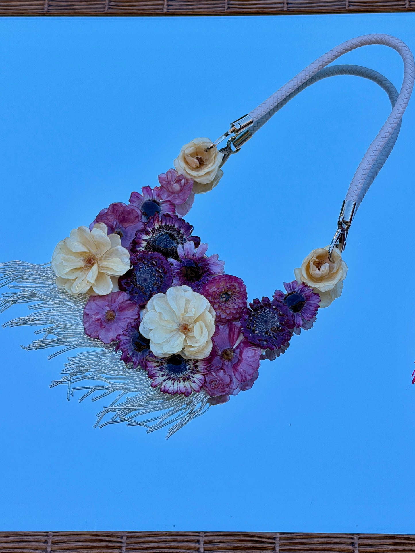 Garden Floral Fringe Purse