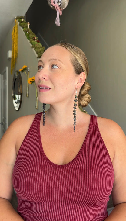 Lavender Pearl Dangles