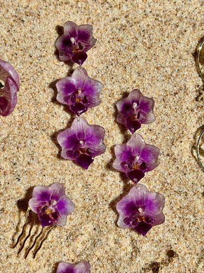 Triple Stack Purple Orchids