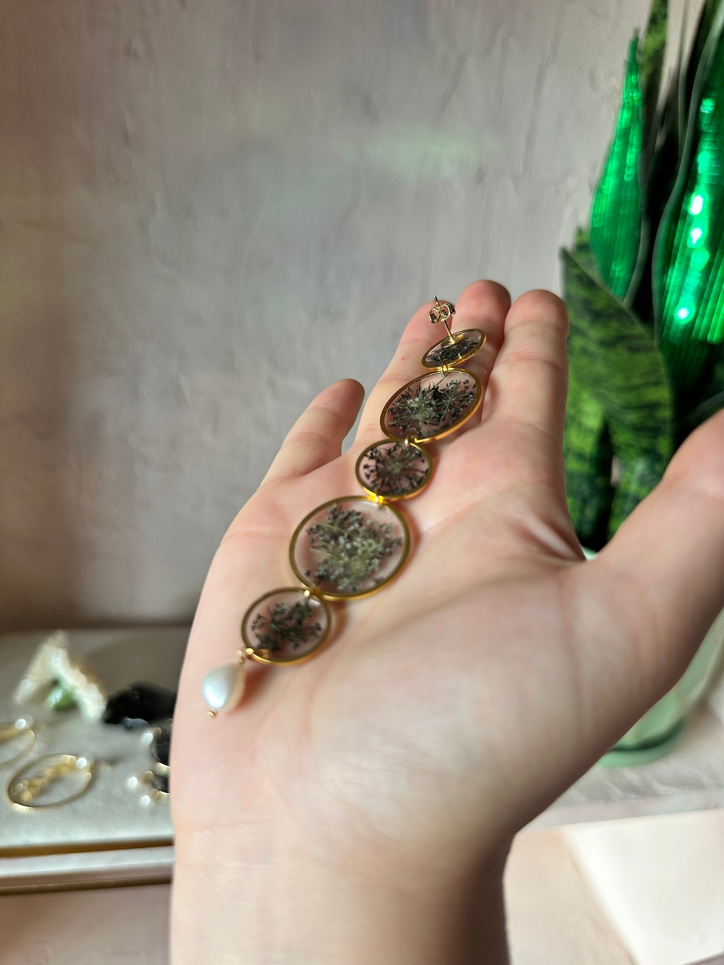 Queen Anne’s Lace Drop Earrings