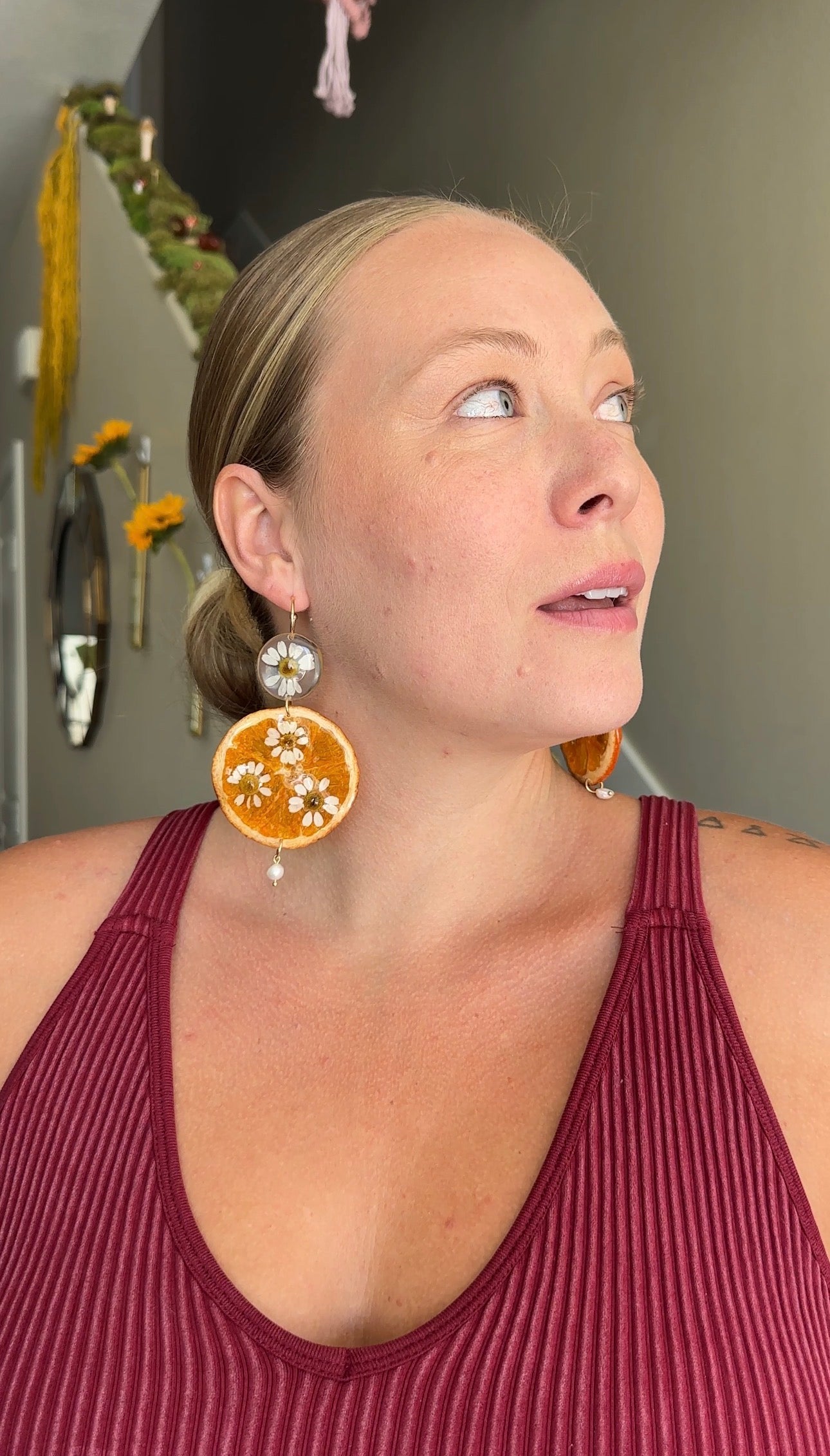 Chamomile Orange Dangles