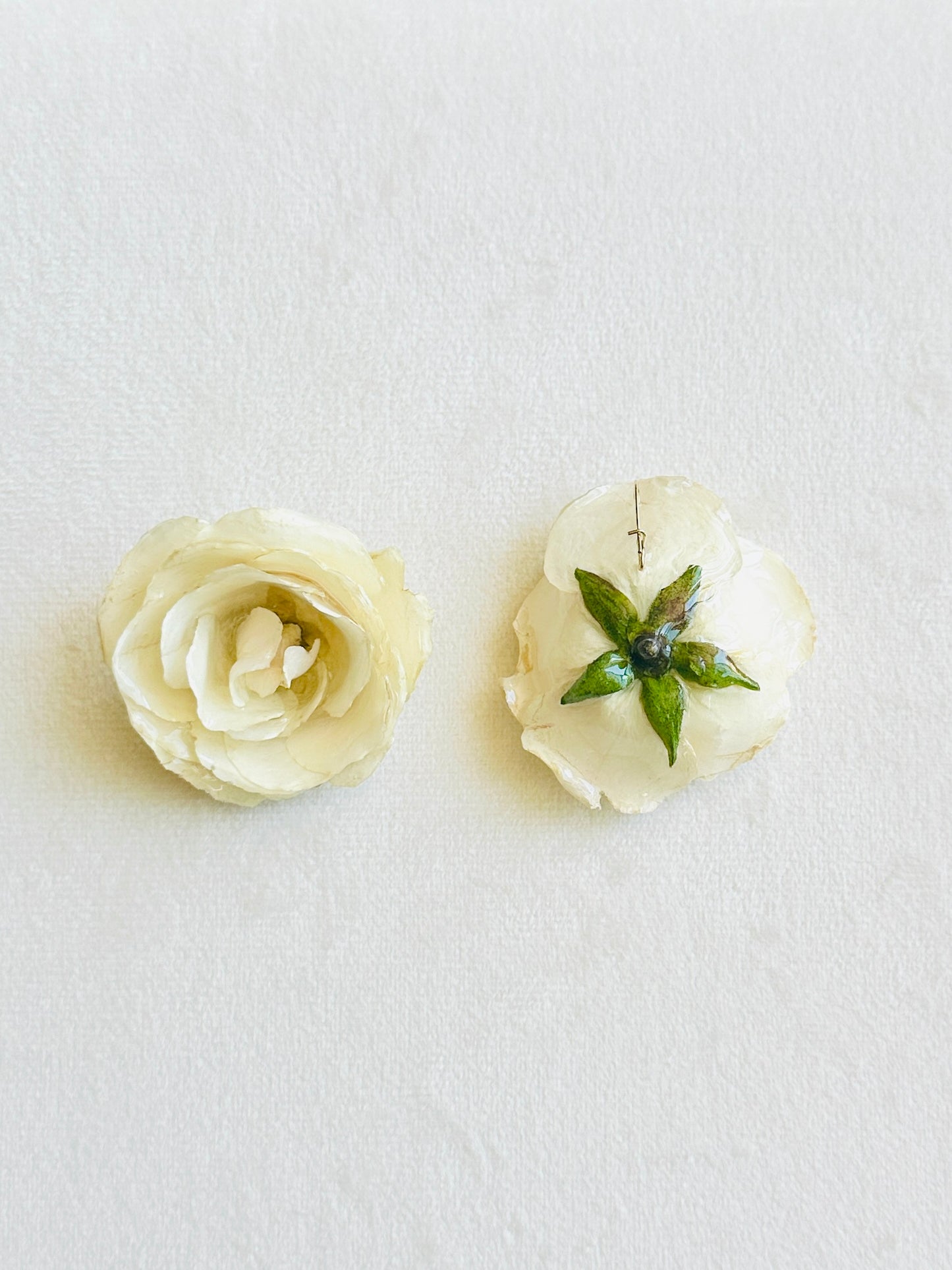 White Rose Studs