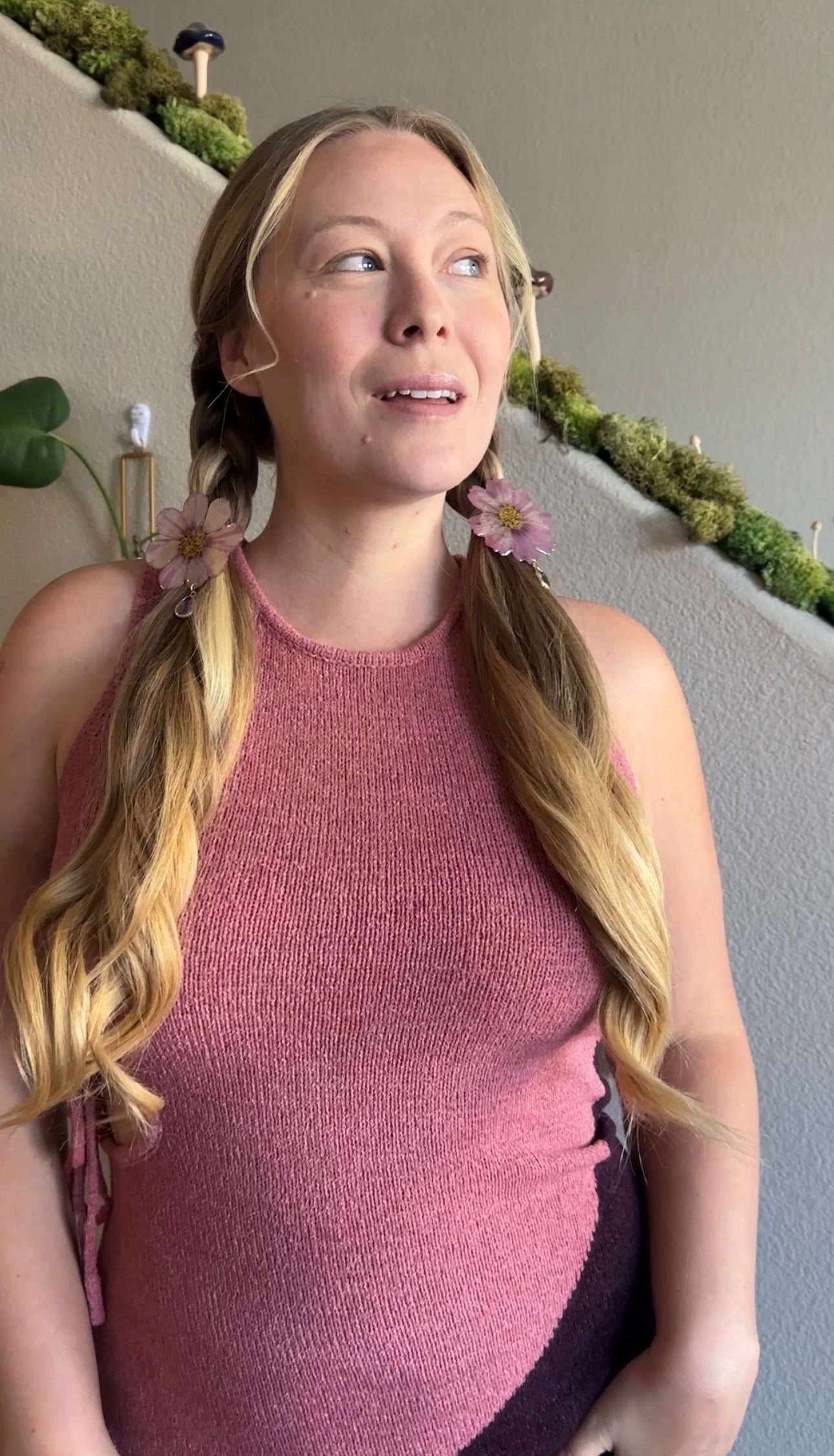 Purple Cosmo Braid Charm