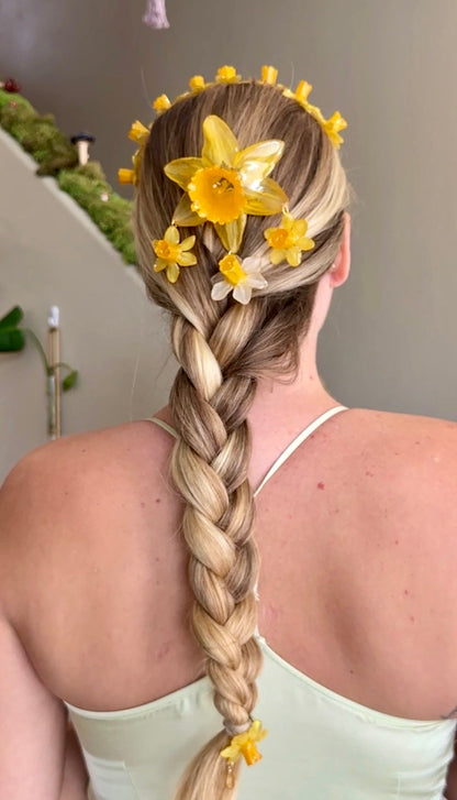 Daffodil Dreamcatcher Hair Pin