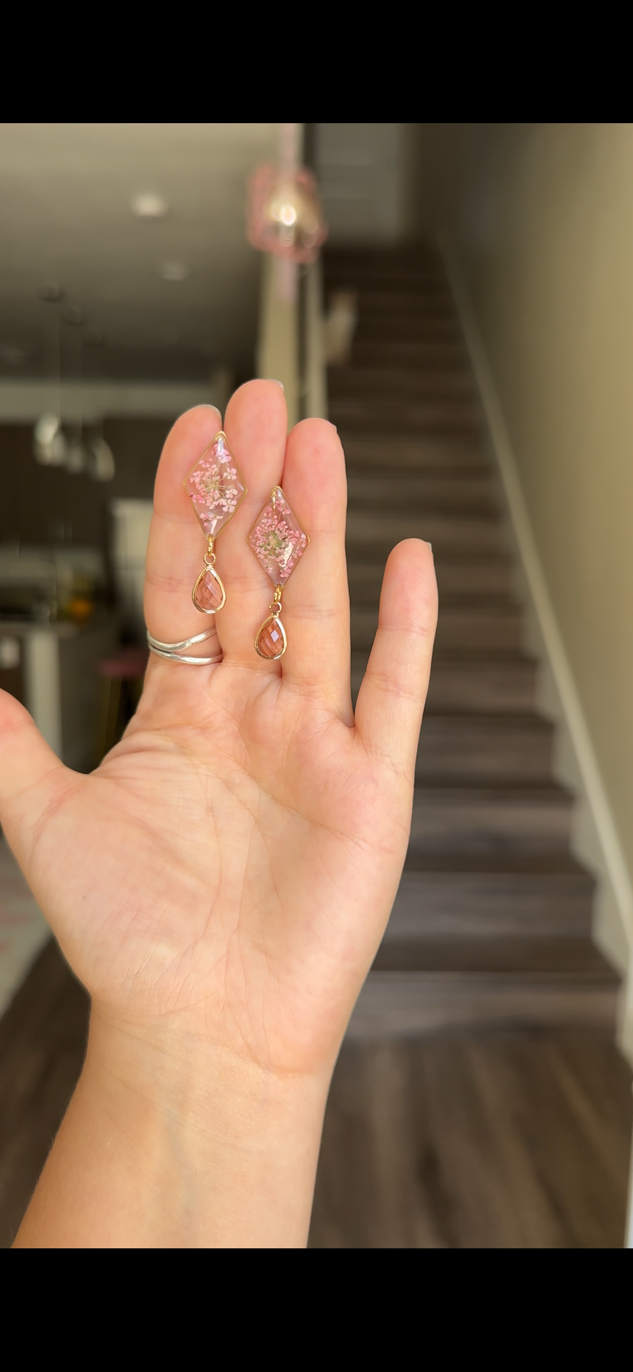 Queen Anne’s Lace Suncatcher Studs