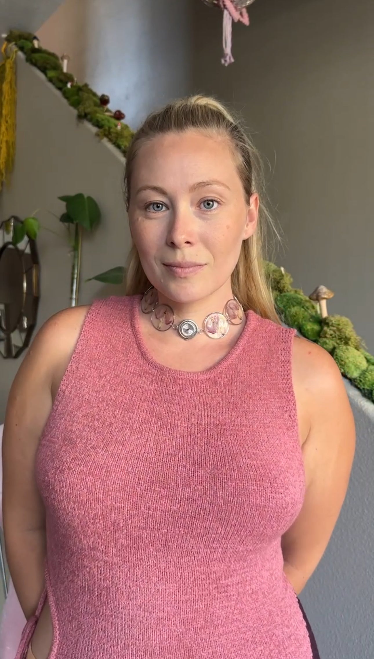 Bleeding Heart Watch Choker