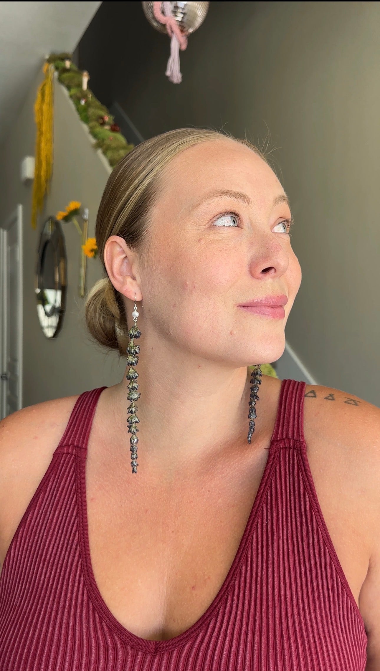Lavender Pearl Dangles