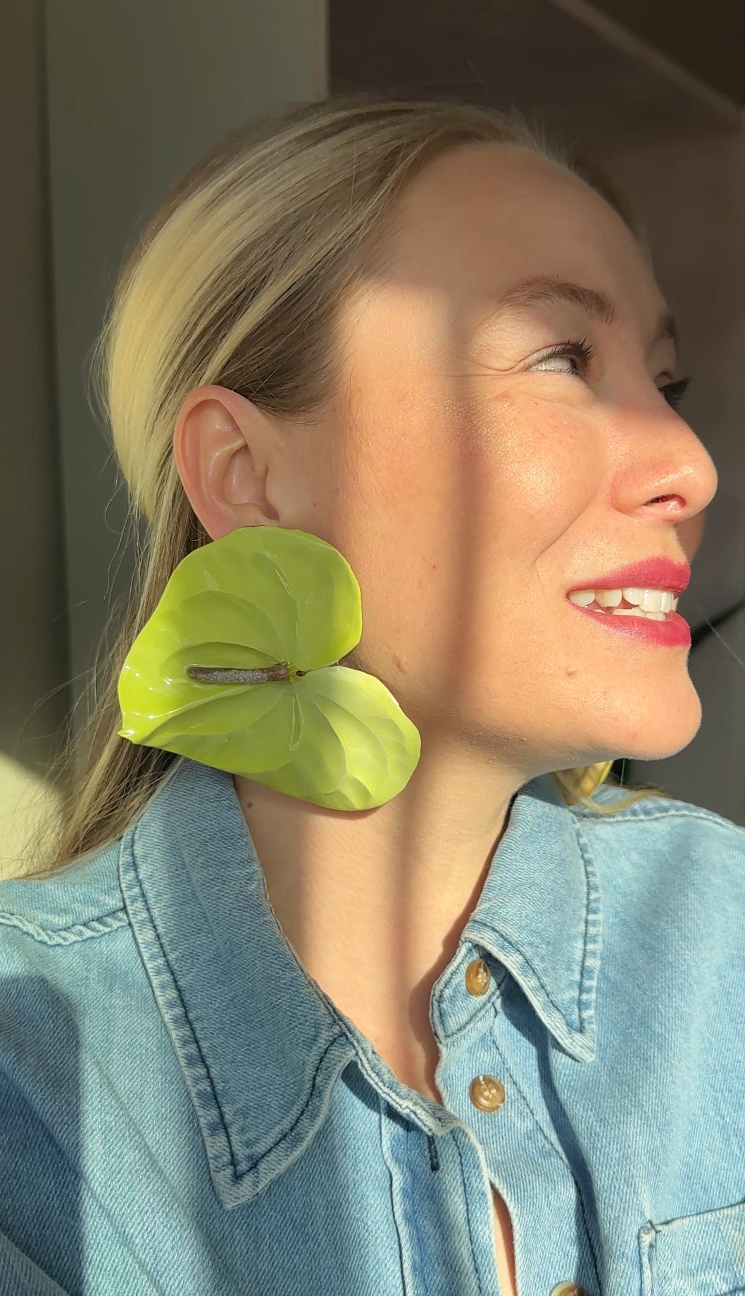 Area 51 Anthurium Earrings