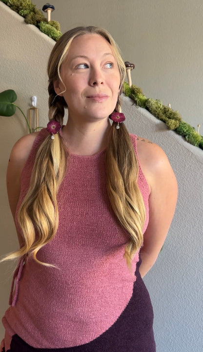 Moonstone Rose Braid Charm