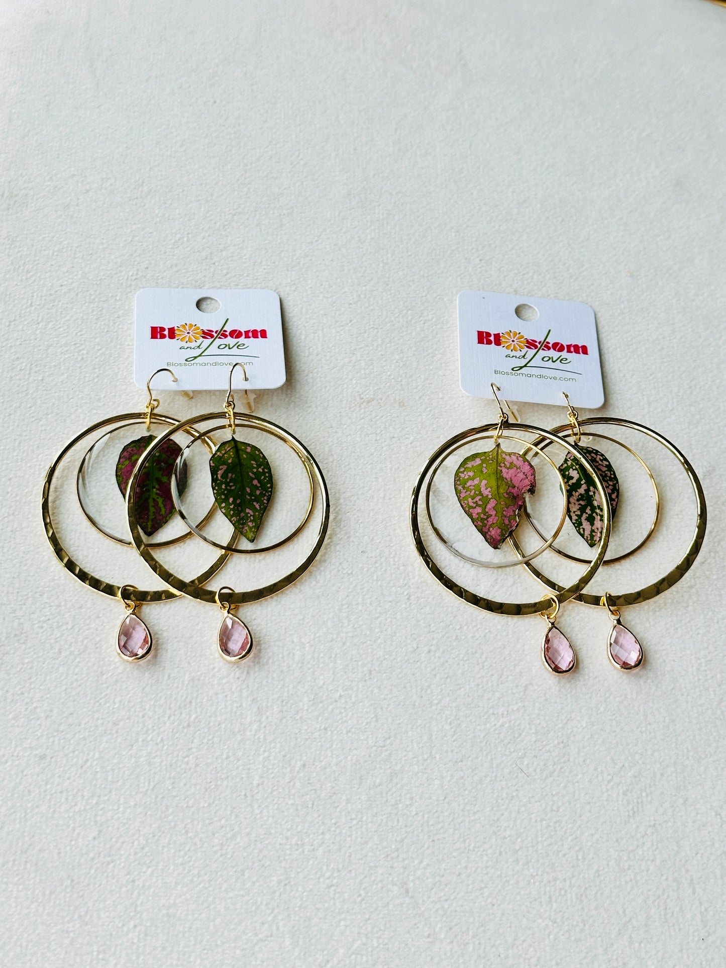 Polka Dot Plant Hoop Dangles