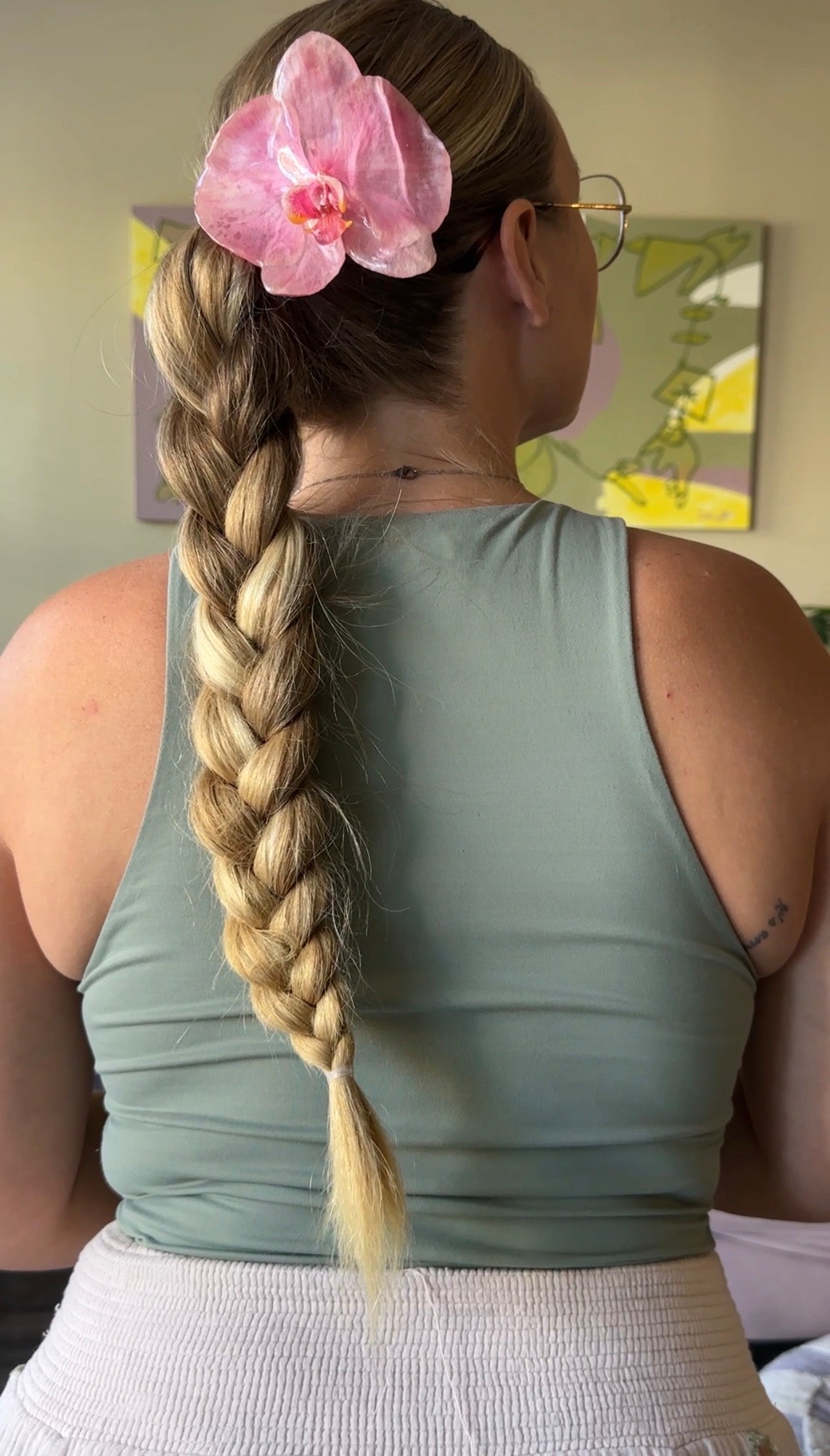 Large Orchid Clip