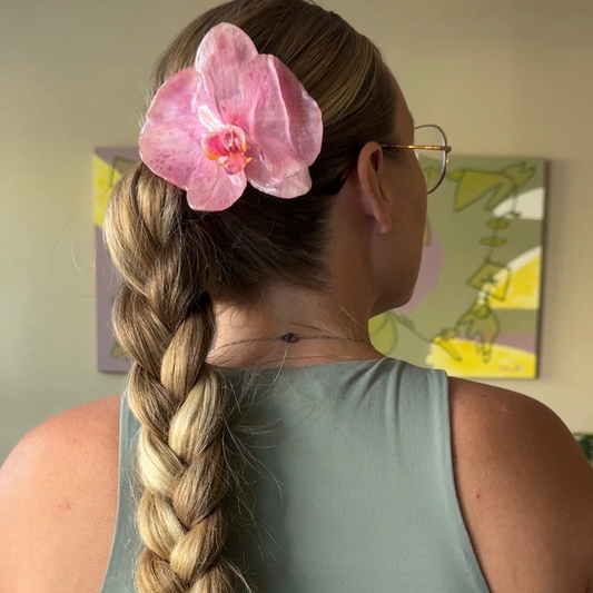 Large Orchid Clip