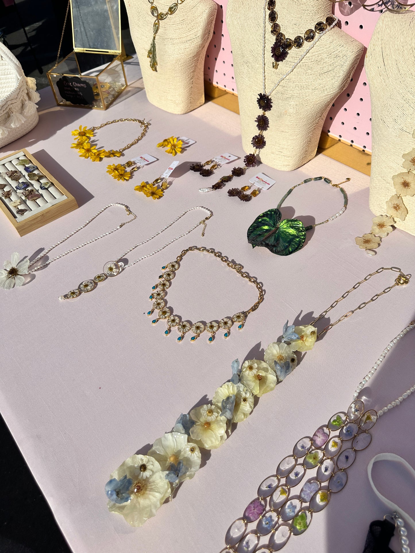 Chamomile and Turquoise Necklace