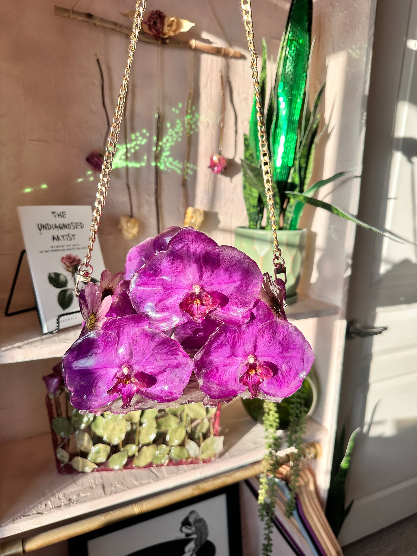 Purple Orchid Handbag