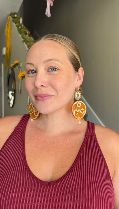 Chamomile Orange Dangles