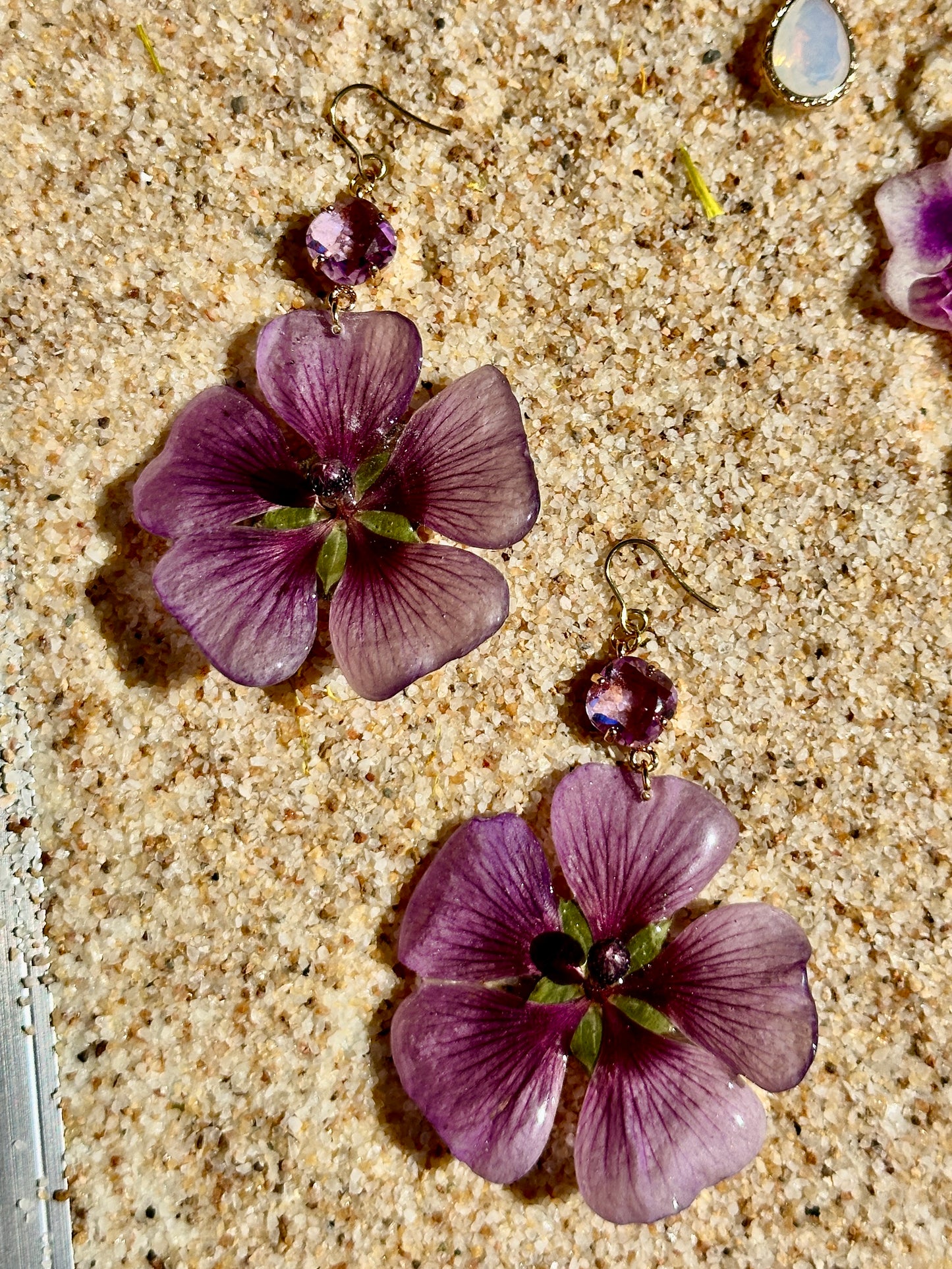Lavender Globe Mallow Suncatchers
