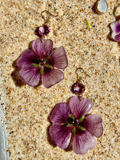 Lavender Globe Mallow Suncatchers
