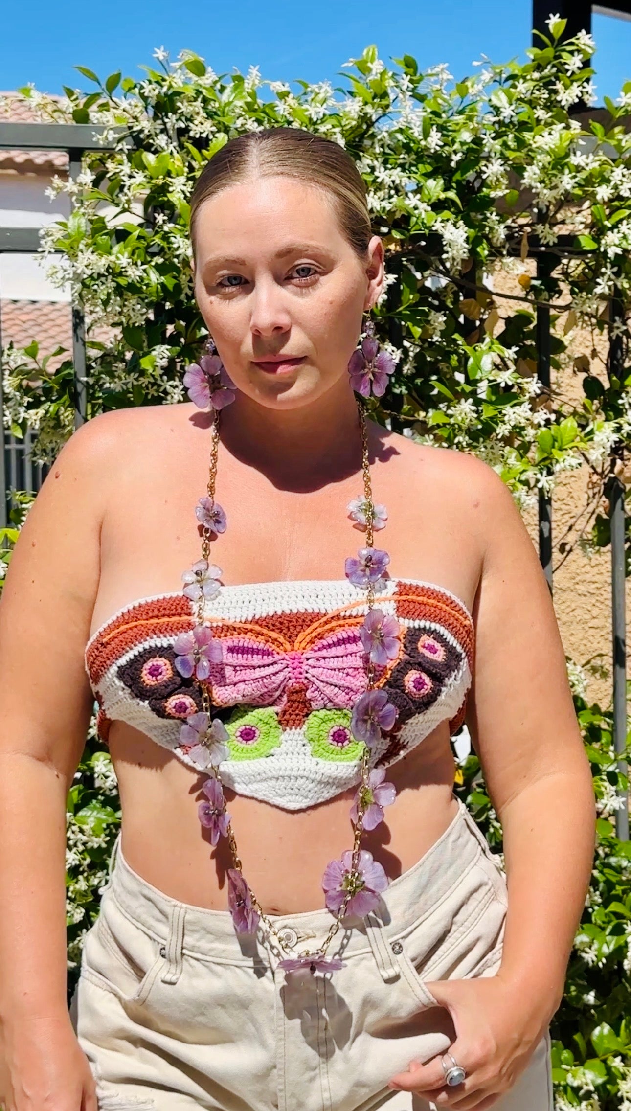 Lavender Globe Mallow Suncatchers