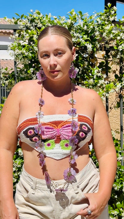 Lavender Globe Mallow Suncatchers