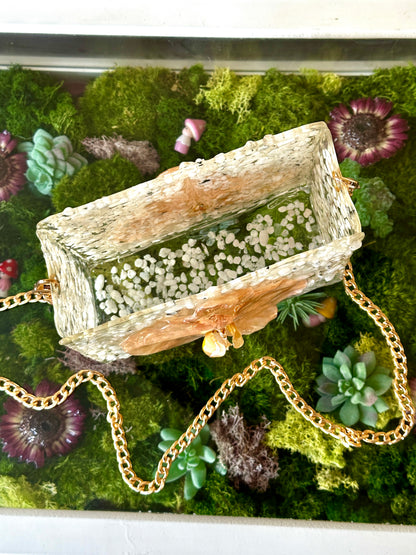 Orchid Moonstone Purse